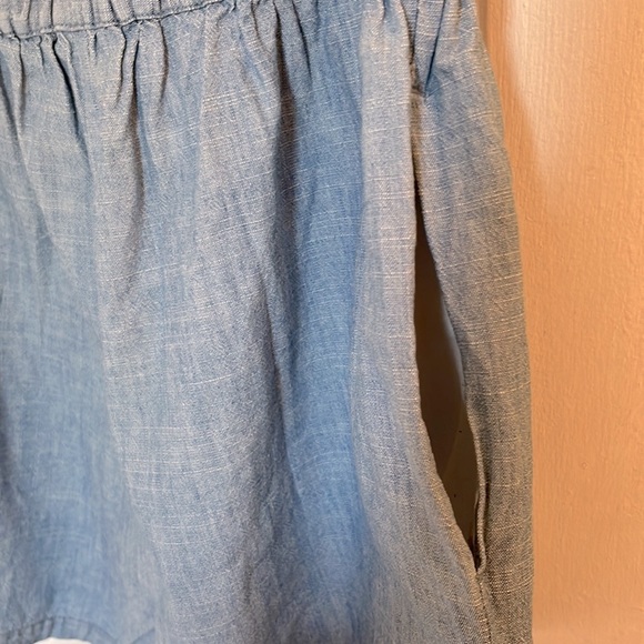Crewcuts girls blue chambray romper in size 14 - Picture 6 of 8